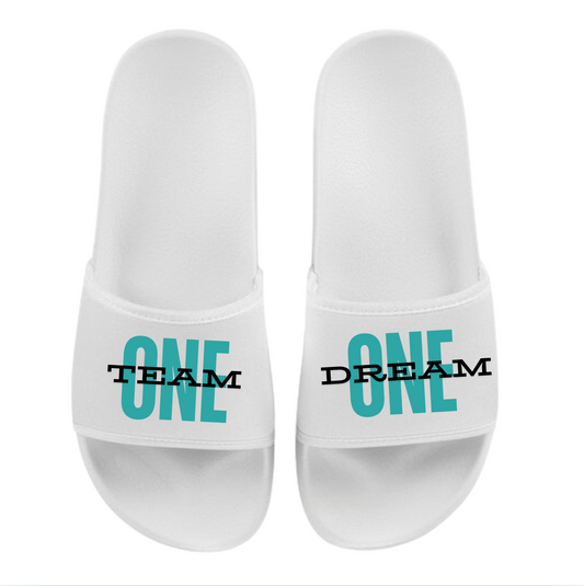 Sliders - One Team, One Dream (White)